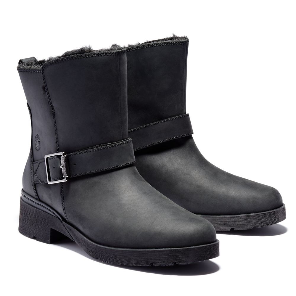 Botas de Nieve Timberland Mujer Graceyn Waterproof Biker Negras - Chile UCX-695340